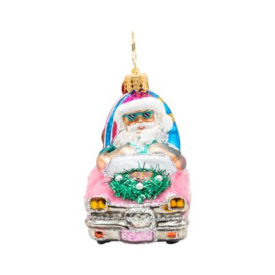 Christopher Radko Santa's Coastal Christmas Ride Gem Ornament 1022735, 026301947318