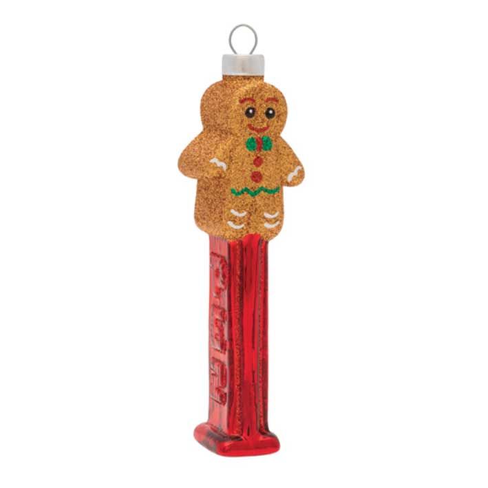 Kat + Annie Gingerbread Man Pez Dispenser Ornament Set of 6, 84327, 026301843276