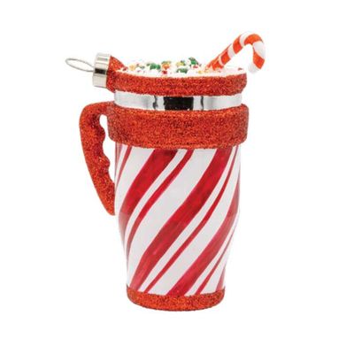 Kat + Annie Peppermint Mug Ornament Set of 6, 93830, 026301938309