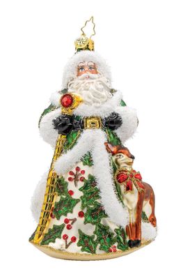 Christopher Radko Deerly Beloved Santa Ornament 1022274, 026301940395