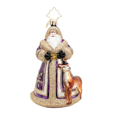 Christopher Radko Woodland Wonder Santa Ornament 1022917, 026301952022