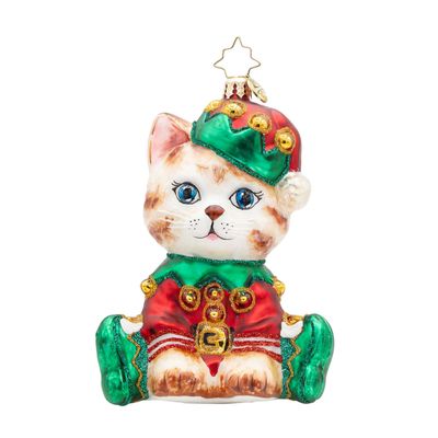 Christopher Radko Holly Jolly Kitty Ornament 1022807, 026301950783