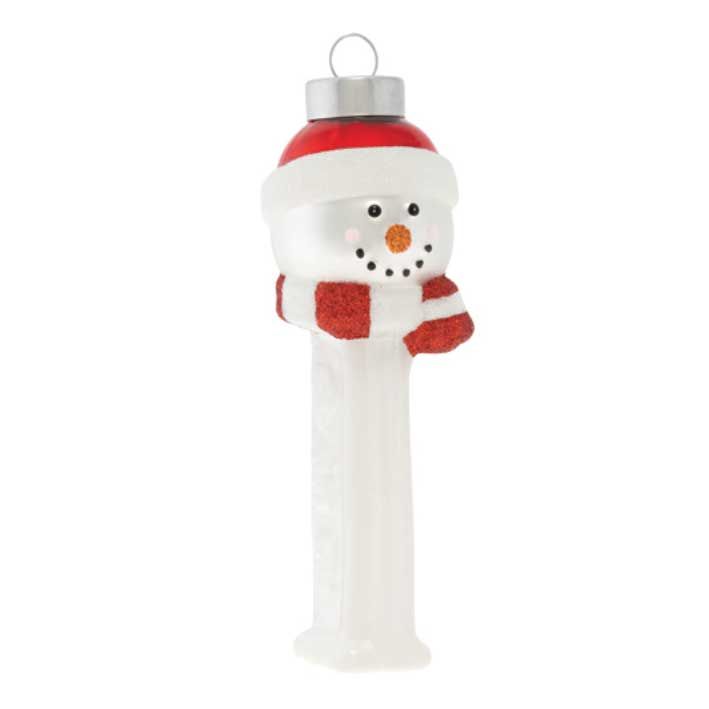 Kat + Annie Snowman Pez Dispenser Ornament Set of 6, 81827, 026301818274