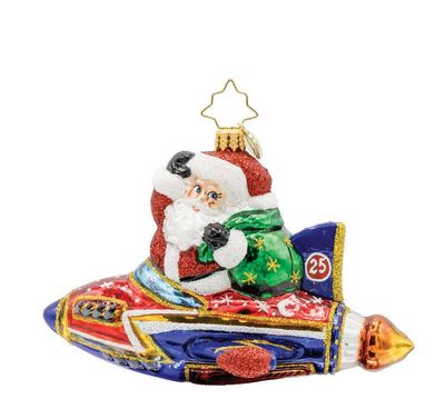 Christopher Radko St. Nick's Yuletide Blast Ornament 1022305, 026301940265