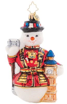 Christopher Radko Frosty Friend &amp; Big Ben Ornament 1021586, 026301908838