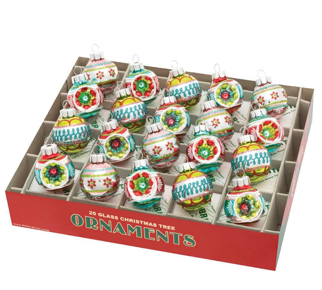 Christopher Radko Festive Fete 20 Count Half Reflector Half Rounds Ornaments 4027870, 645001513724