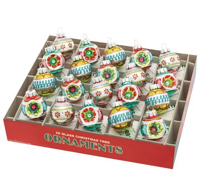 Christopher Radko Festive Fete 20 Count Half Reflector Half Rounds Ornaments 4027870, 645001513724