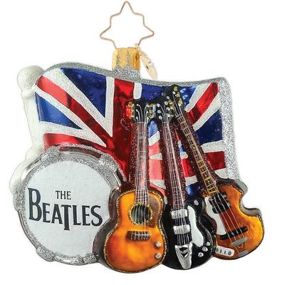 Christopher Radko Fab Four's Union Jack Serenade Ornament 1022015, 026301928393