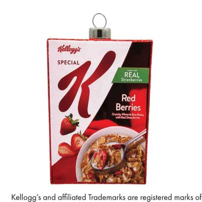 Kat + Annie Kelloggs Special K Cereal Box Ornament Set of 6, 93554, 026301935544