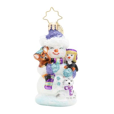 Christopher Radko Snow Day Cuddles Gem Ornament 1022769, 026301950547