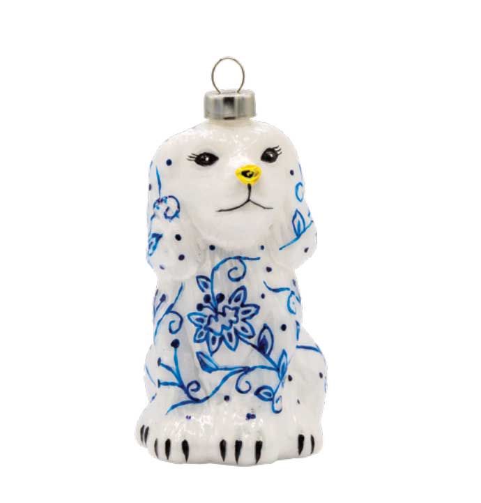 Kat + Annie Chinoiserie Dog Ornament Set of 6, 93825, 026301938255