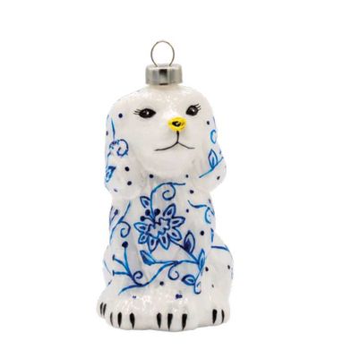 Kat + Annie Chinoiserie Dog Ornament Set of 6, 93825, 026301938255