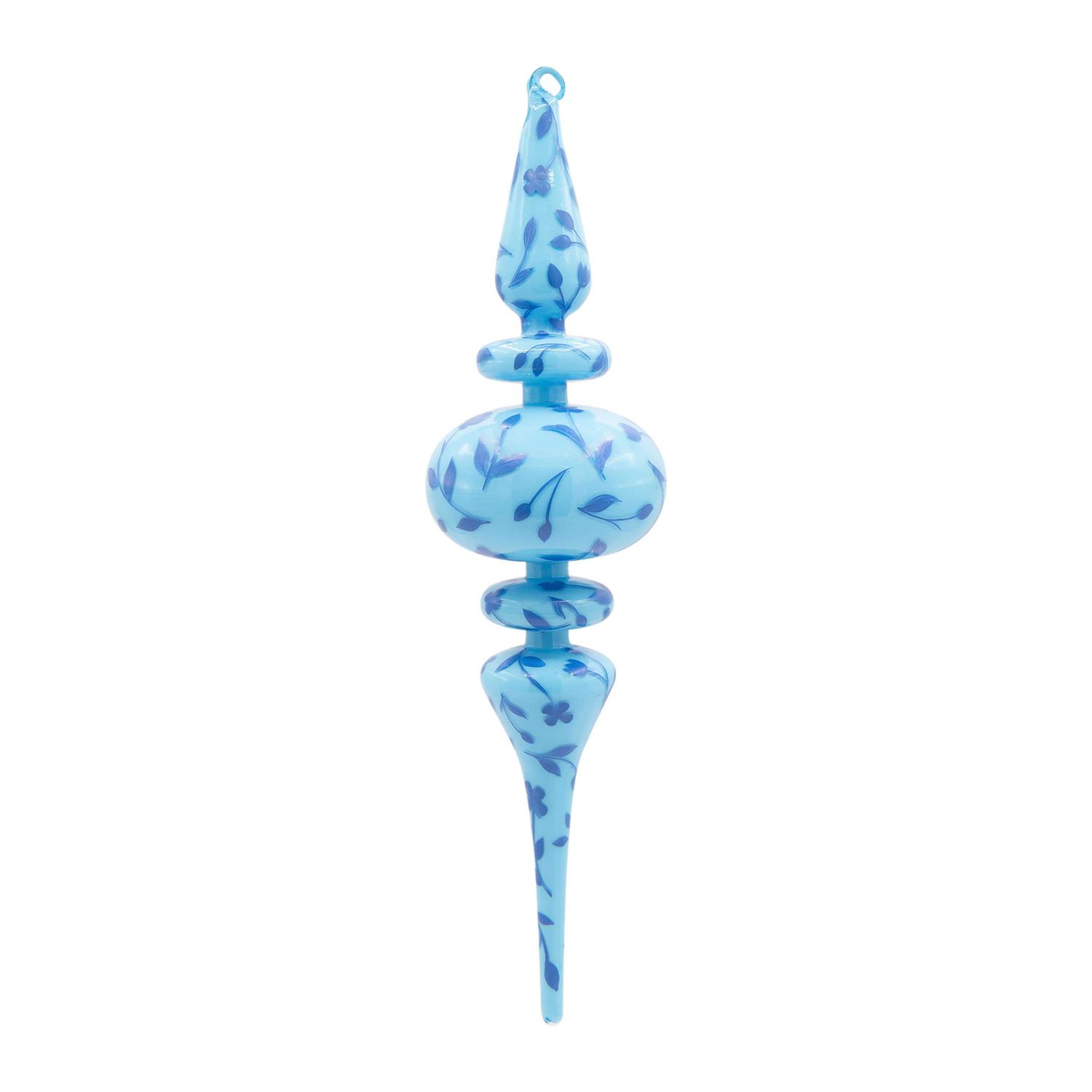 Kat + Annie Blue Chinoiserie Finial Ornament Set of 6, 94965, 026301949657