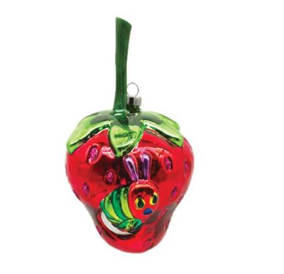 Kat + Annie The Very Hungry Caterpillar With Strawberry Ornament Set of 6, 93996, 026301939962
