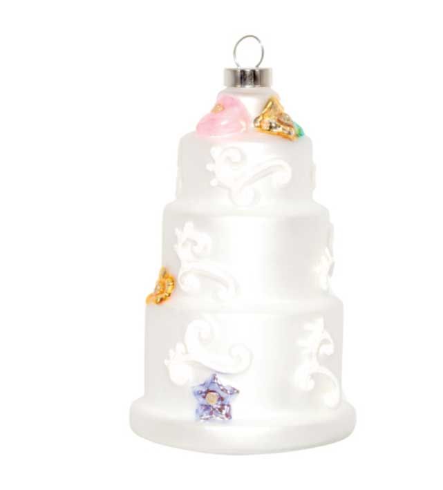 Kat + Annie Three Tiered Wedding Cake Ornament Set of 6, 88289, 026301882893
