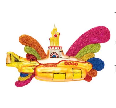 Kat + Annie Beatles Colorful Yellow Submarine Ornament Set of 6, 92429, 026301924296