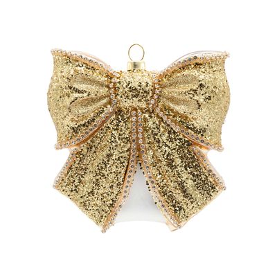 Kat + Annie Golden Bow Ornament Set of 6, 94938, 026301949381