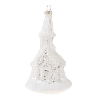 Kat + Annie Snowy Chapel Ornament Set of 6, 87522, 026301875222