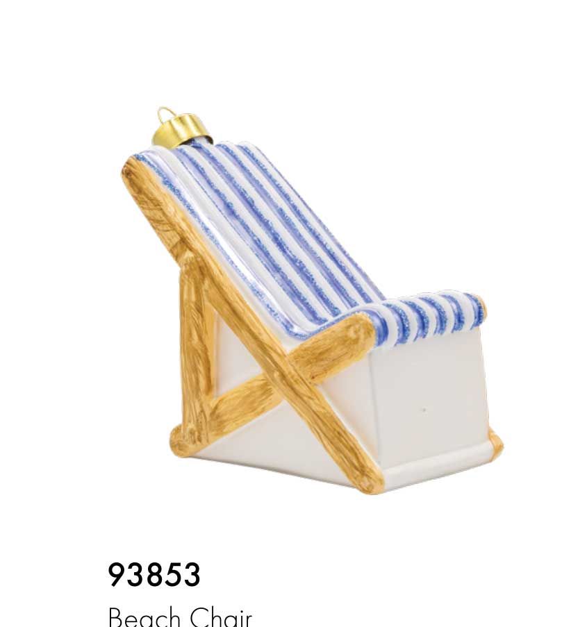 Kat + Annie Beach Chair Ornament Set of 6, 93853, 026301938538