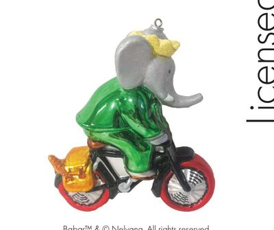 Kat + Annie Riding Around Town Babar Ornament Set of 6, 92490, 026301924906