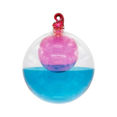 Kat + Annie Double Bubble Deep Blue Round Ornament Set of 6, 94921, 026301949213