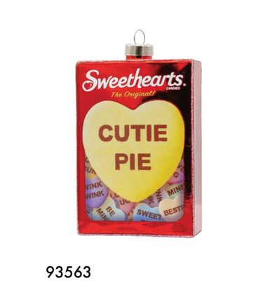 Kat + Annie Sweethearts Candy Box Ornament Set of 6, 93563, 026301935636