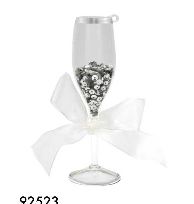 Kat + Annie Wedding Champagne Toast Ornament Set of 6, 92523, 026301925231