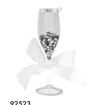 Kat + Annie Wedding Champagne Toast Ornament Set of 6, 92523, 026301925231