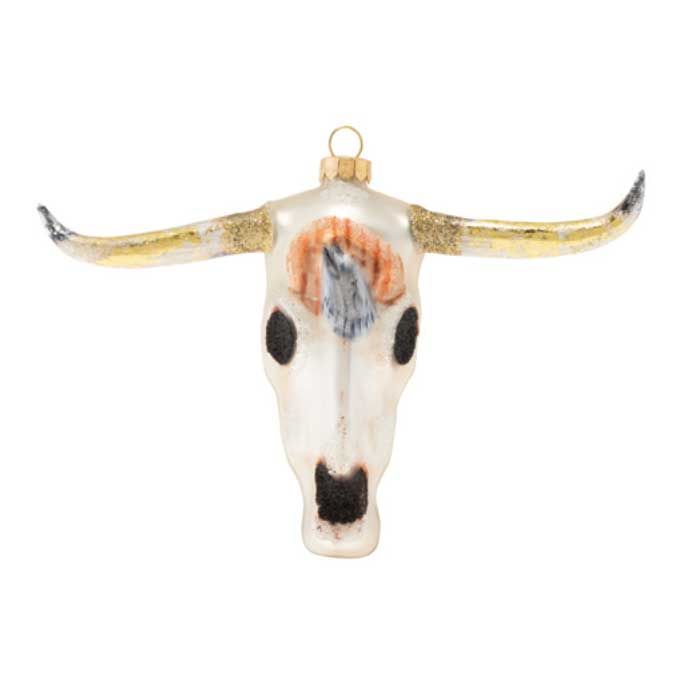 Kat + Annie Rustic Cow Skull Ornament Set of 6, 73173, 026301731733