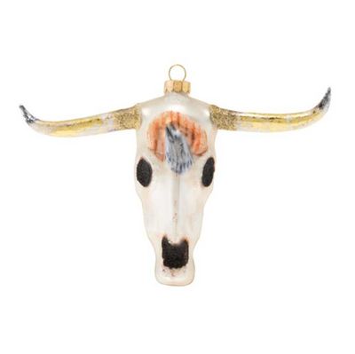Kat + Annie Rustic Cow Skull Ornament Set of 6, 73173, 026301731733