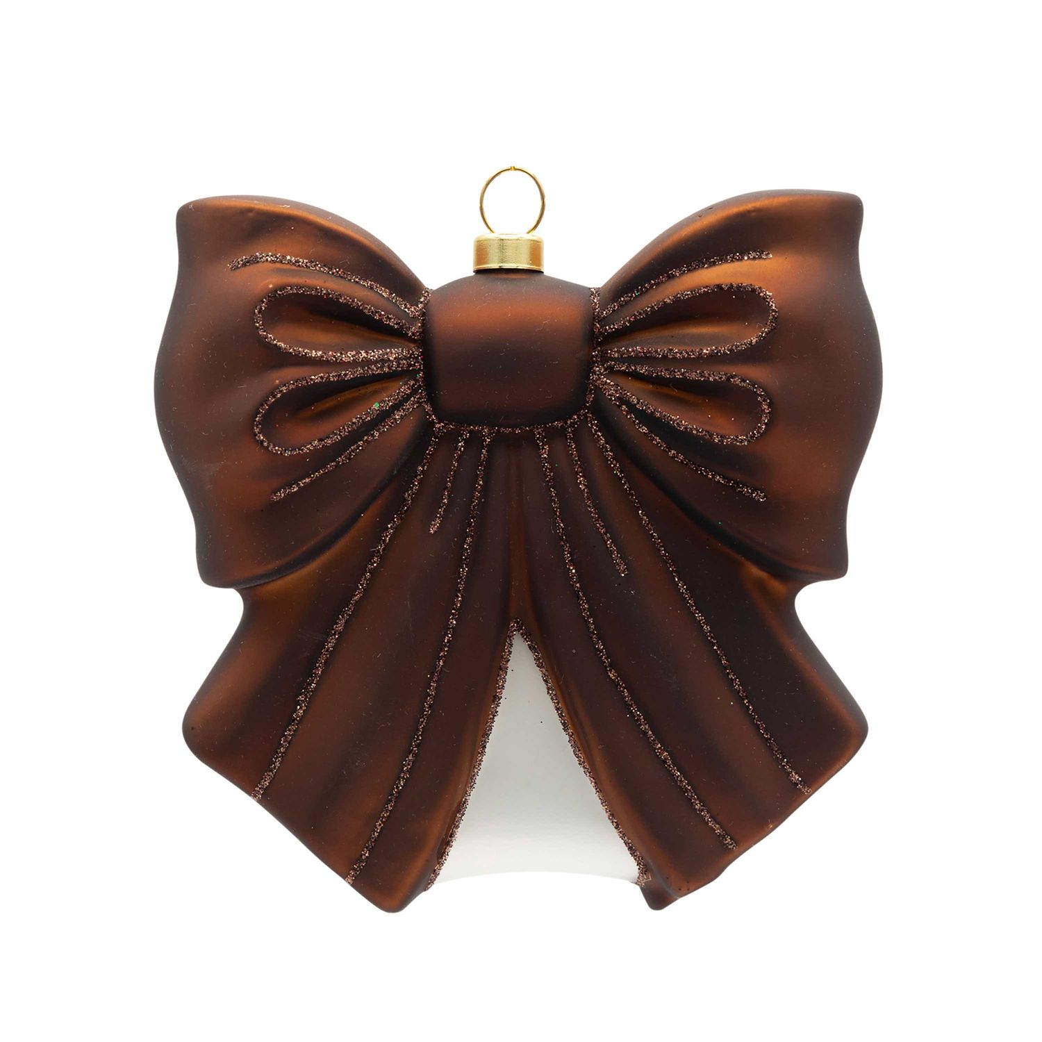 Kat + Annie Brown Bow Ornament Set of 6, 95165, 026301951650