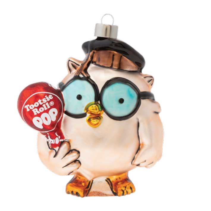 Kat + Annie Tootsie Pop Mr Owl Ornament Set of 6, 84331, 026301843313