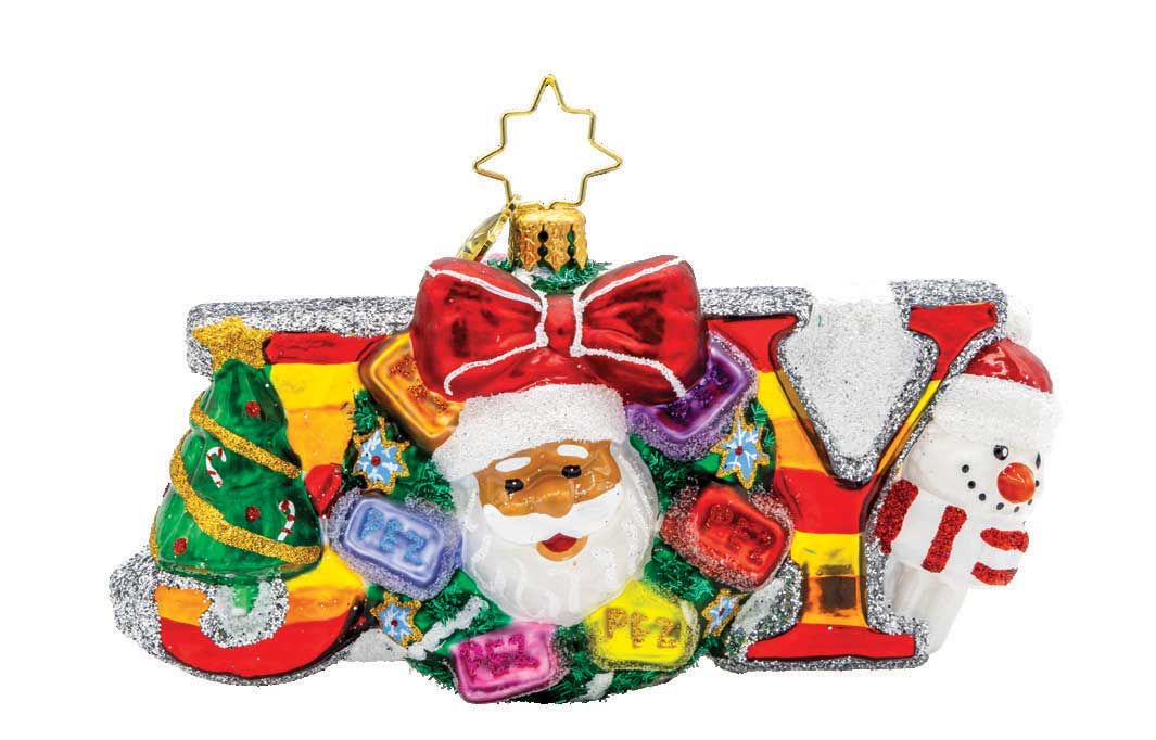 Christopher Radko Joyful PEZ-mas Ornament 1022407, 026301941934
