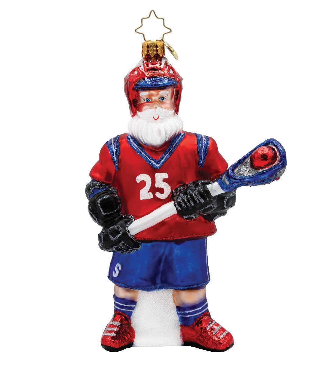Christopher Radko The Lacrosse Claus Ornament 1022612, 026301943921