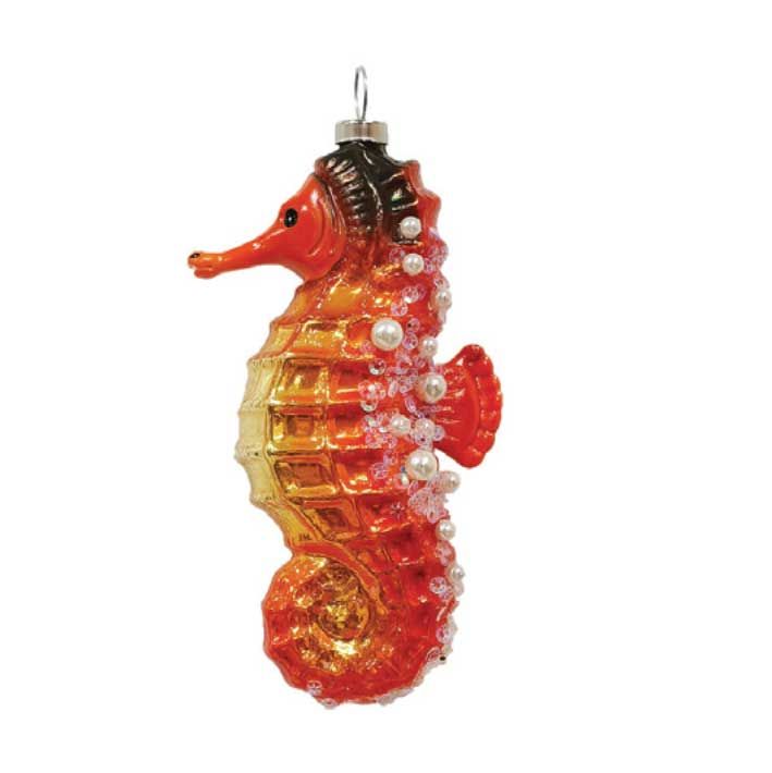 Kat + Annie Embellished Seahorse Ornament Set of 6, 87474, 026301874744