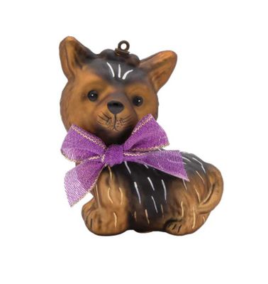 Kat + Annie Pink Bow Dog Ornament Set of 6, 93827, 026301938279