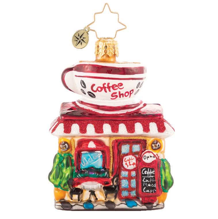 Christopher Radko Wake Up And Smell The Coffee Gem Ornament 1020638, 026301883753