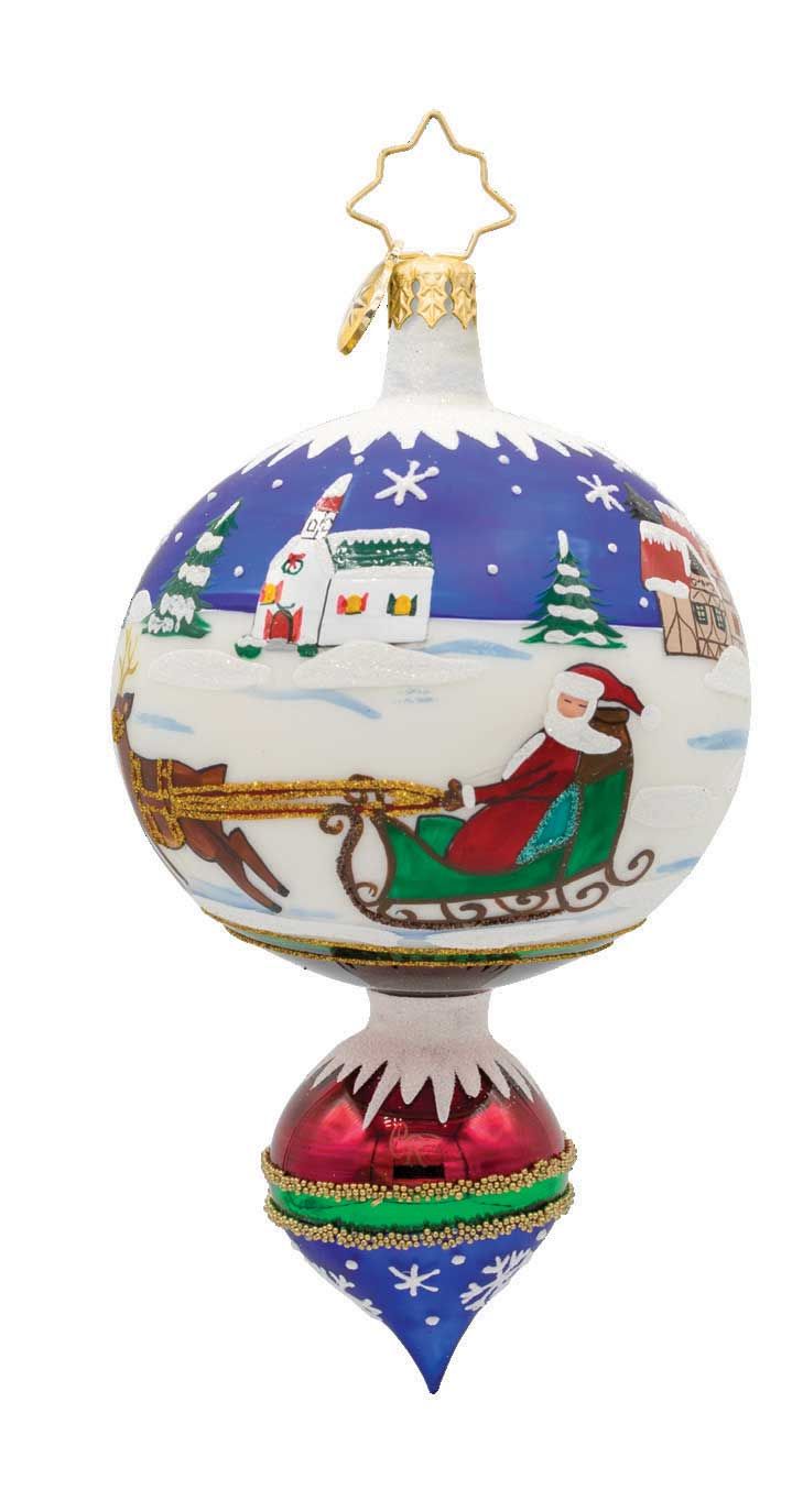 Christopher Radko Sleigh Ride Drop Ornament 1022121, 026301934554