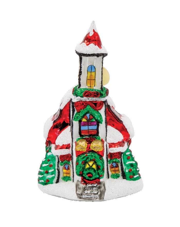 Christopher Radko Holly Bell Chapel Gem Ornament 1022244, 026301939238