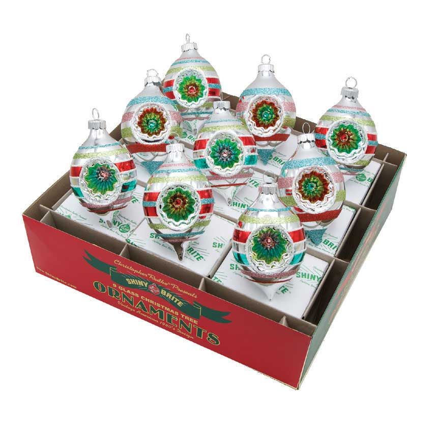 Christopher Radko Festive Fete 9 Count Reflector Tulips Ornaments 4028310, 026301952756