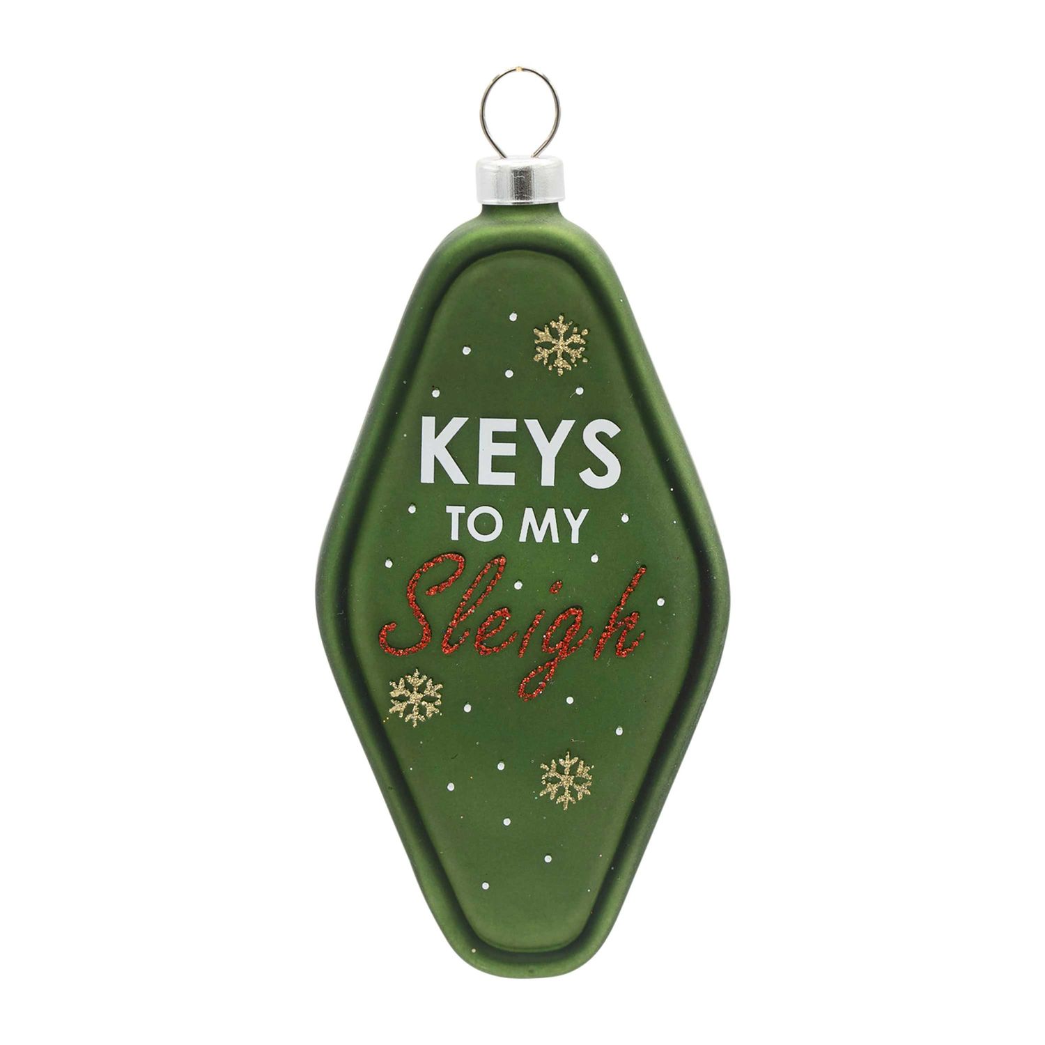Kat + Annie Keys To My Sleigh Vintage Keychain Ornament Set of 6, 95168, 026301951681