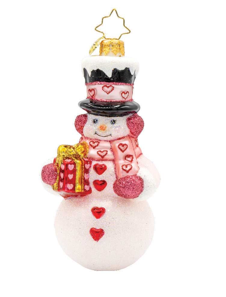 Christopher Radko Snowy Valentine Ornament 1022427, 026301941101
