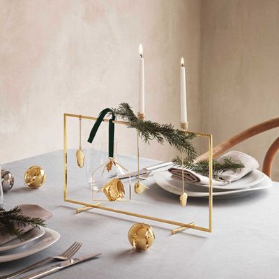 George Jensen Christmas Collector's Frame 18kt Gold Plated Stainless Steel 10009112, 5713275036920
