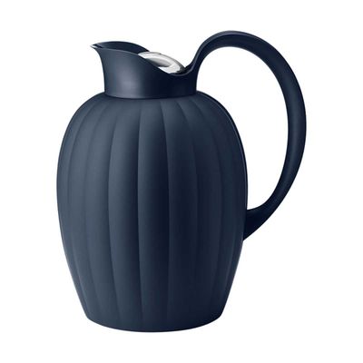 George Jensen Bernadotte Thermo Jug Midnight Blue Stainless Steel Lid 1 L 10020310, 5713275242598