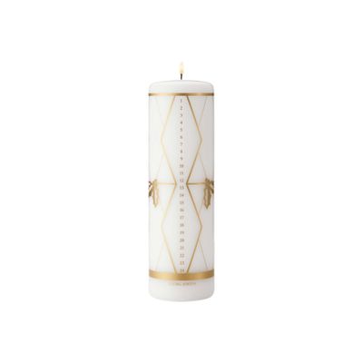 George Jensen 2026 Advent Calendar Candle Gold Paraffin 10021077, 5713275277507