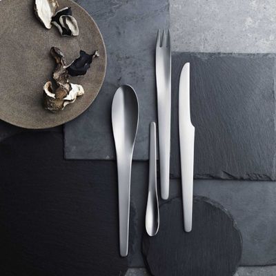 George Jensen Arne Jacobsen Small Teaspoon Matte Stainless Steel 3355033, 5705140283492
