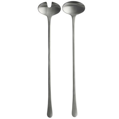 George Jensen Copenhagen Salad Serving Set Gift Box 2 Pieces Matte Stainless Steel 3340503, 5705140…