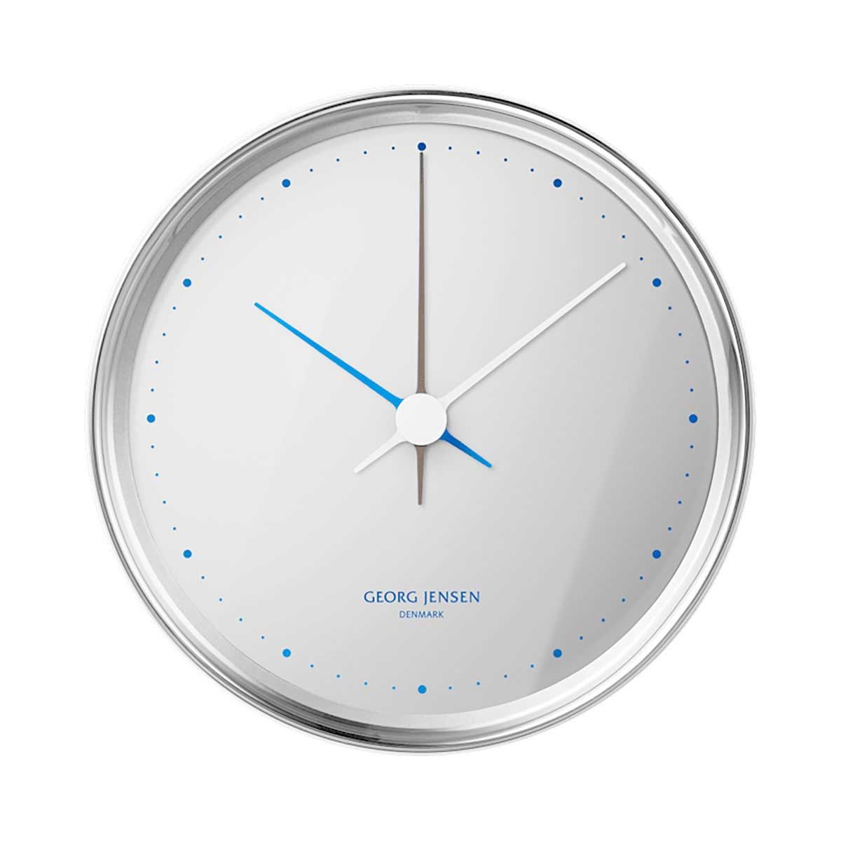 George Jensen Henning Koppel Wall Clock Polished Stainless Steel 10 cm 10020454, 5713275247678