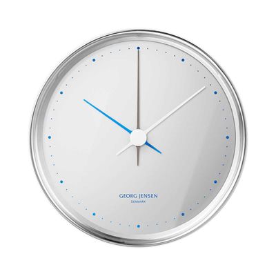 George Jensen Henning Koppel Wall Clock Polished Stainless Steel 10 cm 10020454, 5713275247678
