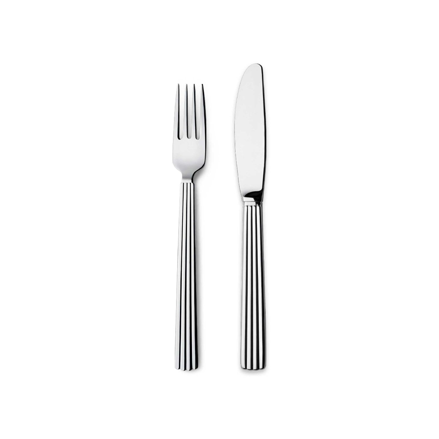 George Jensen Bernadotte Dessert &amp; Starter Cutlery Gift Box Stainless Steel 8 Pieces 10014958, 5713…